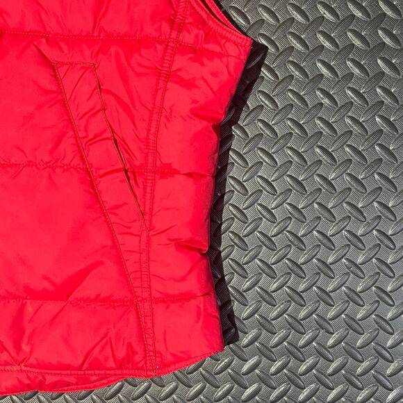 tommyhilfiger Red Quilted puffer vest woman’s Size Large - Picture 3 of 6